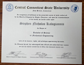 Buy Central Connecticut State University cartificate.