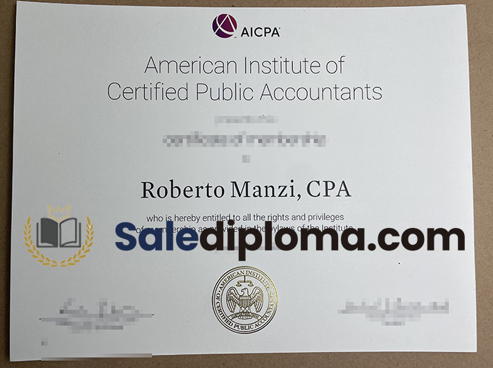 buy a fake AICPA Certificate