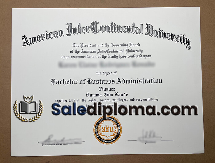 buy American InterContineneal University diploma