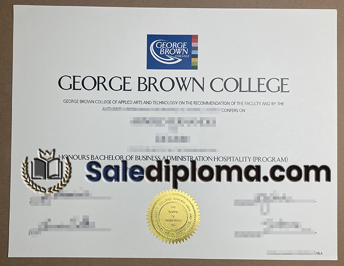 buy George Brown College certificate?