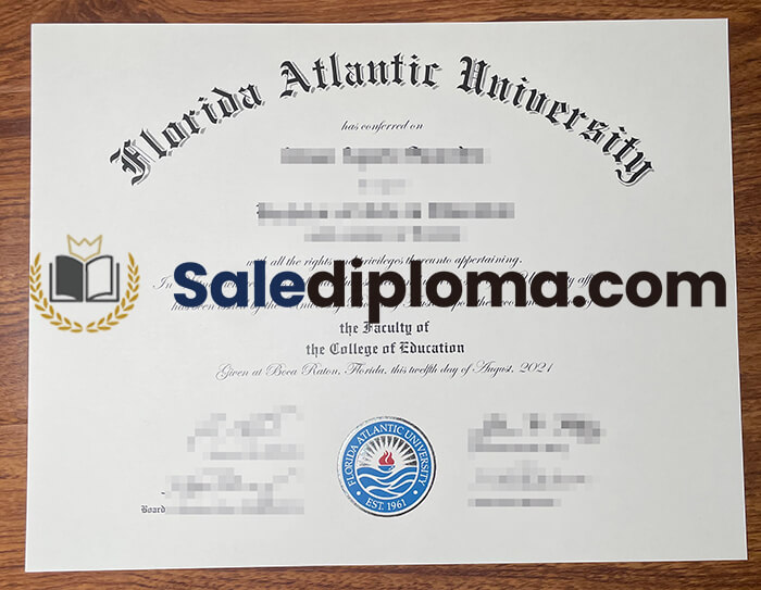 Buy Florida Atlantic University Fake Degree