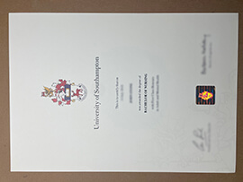 order University of Southampton diploma