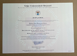 order Vrije Universiteit Brussel diploma