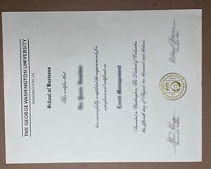 get George Washington University fake diploma