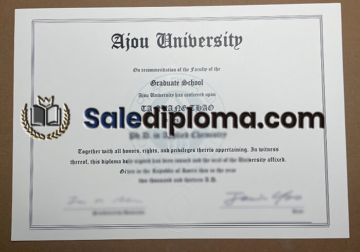 get Ajou University fake diploma