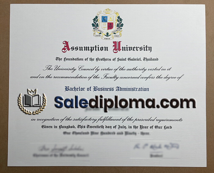 buy Assumption University degree.