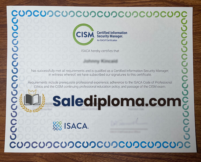 Buy Certified Information Security Manager degree.