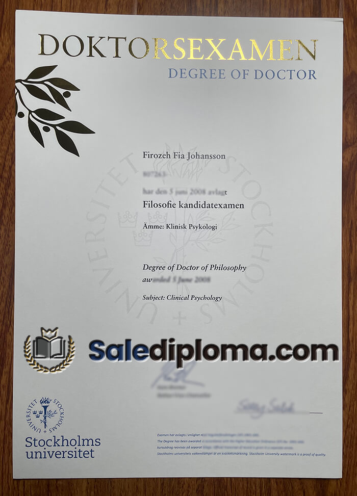 buy Doktorsexamen Degree of Doctor degree.