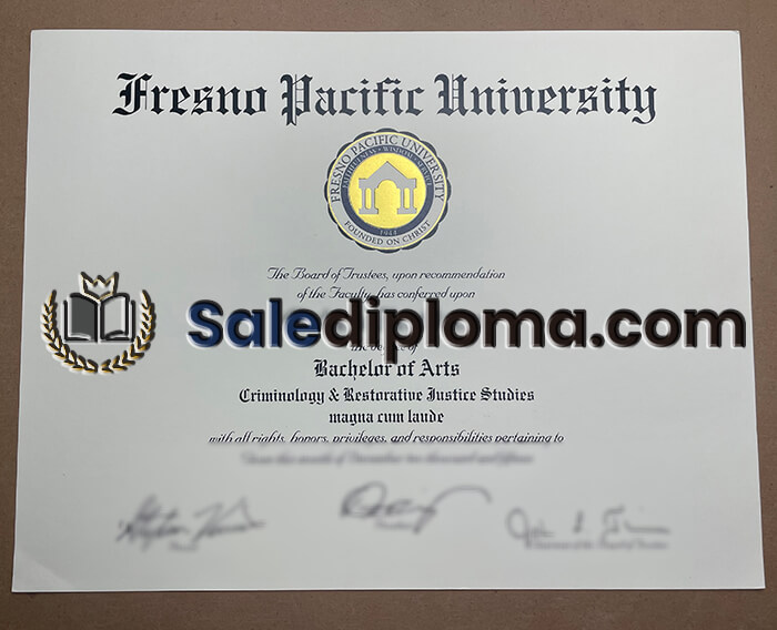 buy Fresno Pacific University diploma