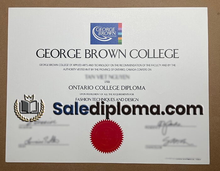 get George Brown College diploma