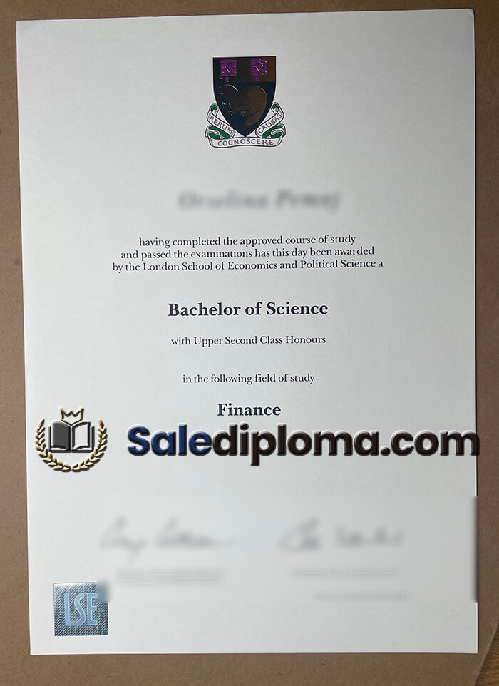 order London School of Economics certificate