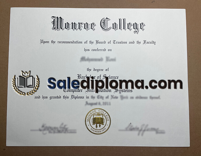 buy Monroe College degree.