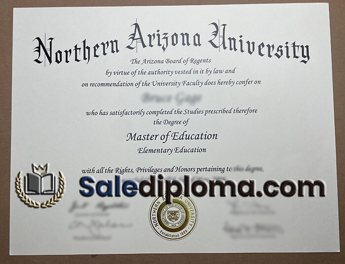 buy Northern Arizona University certificate