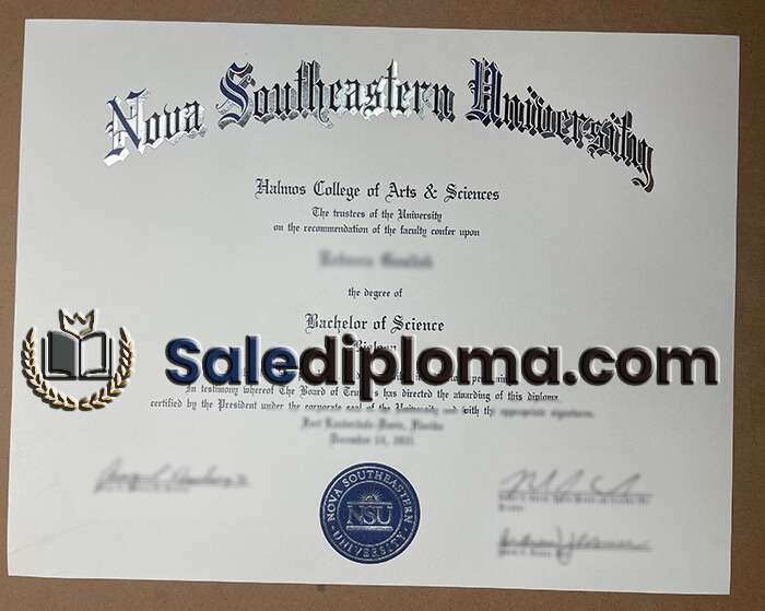 buy Nova Southeastern University diploma.