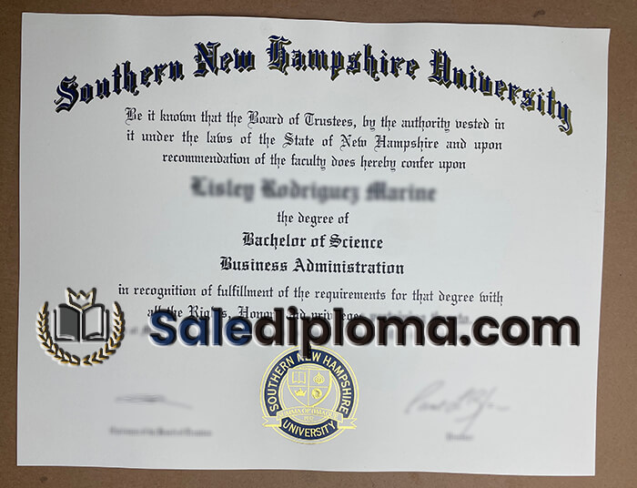 buy Southern New Hampshire University diploma