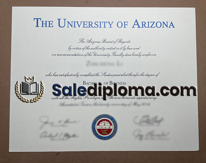 buy The University of Arizona diploma