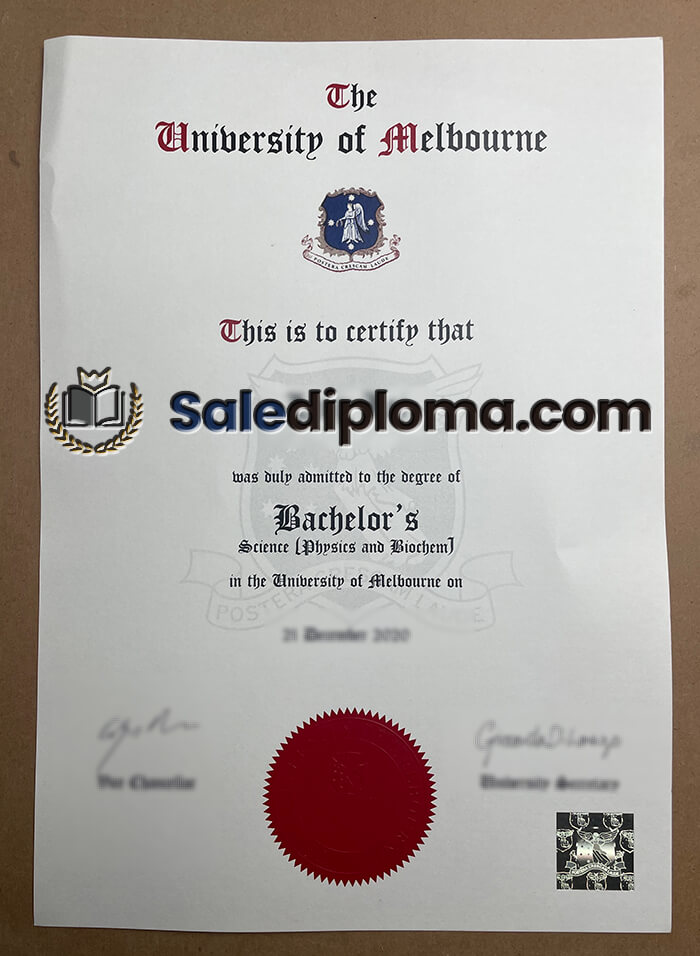 get University of Melbourne certificate