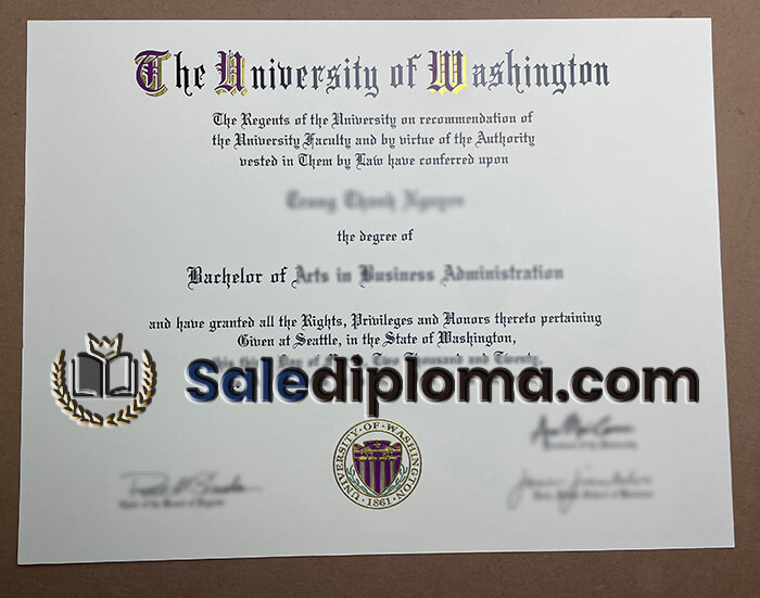 buy The University of Washington degree.