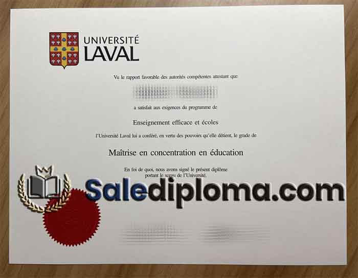 order University Laval certificate