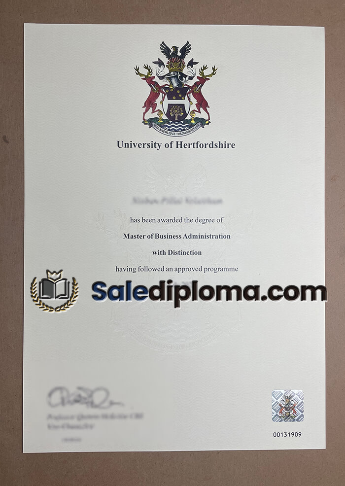 get University of Hertfordshire diploma