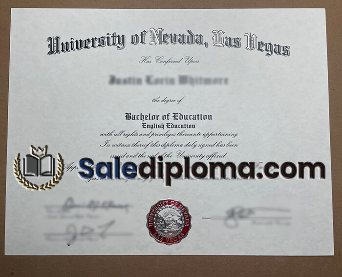 buy University of Neuaba Eas Negas certificate.