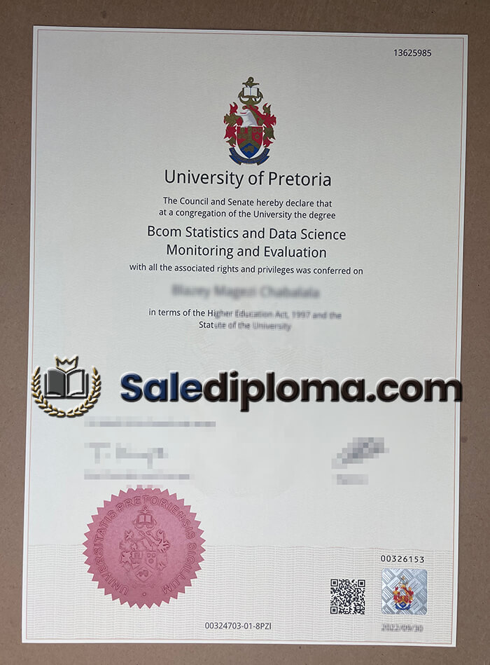 buy University of Pretoria fake degree