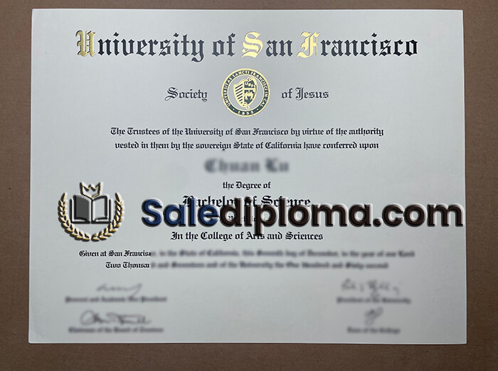 buy fake University of San Francisco degree