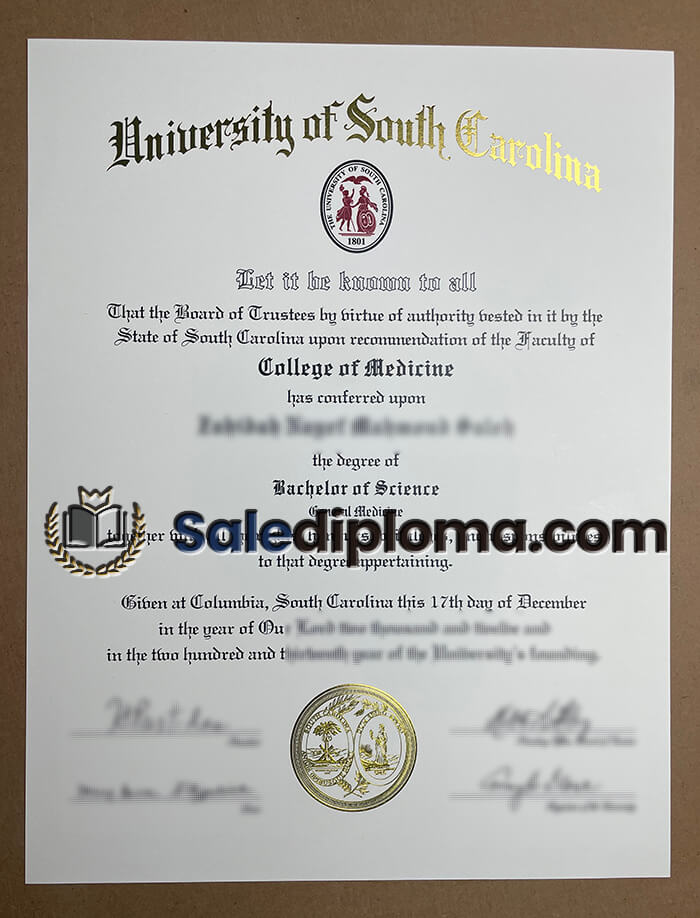 buy University of South Carolina degree