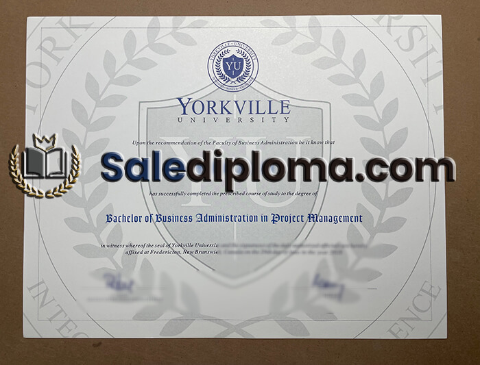 get Yorkville University certificate