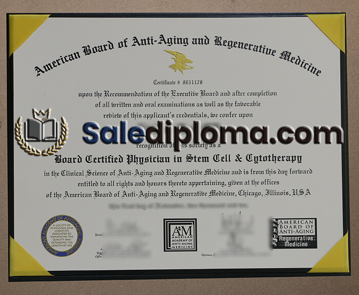 buy American Academy of Anti-Aging Medicine diploma