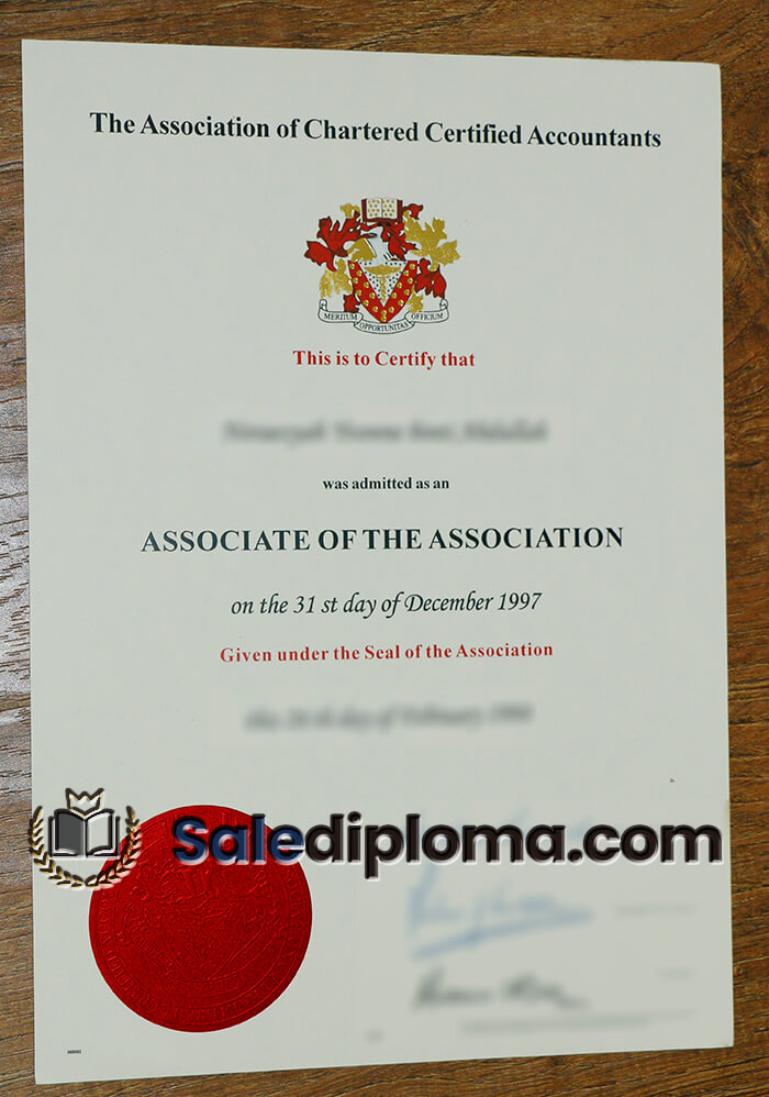 obtain Associate of The Association certificate