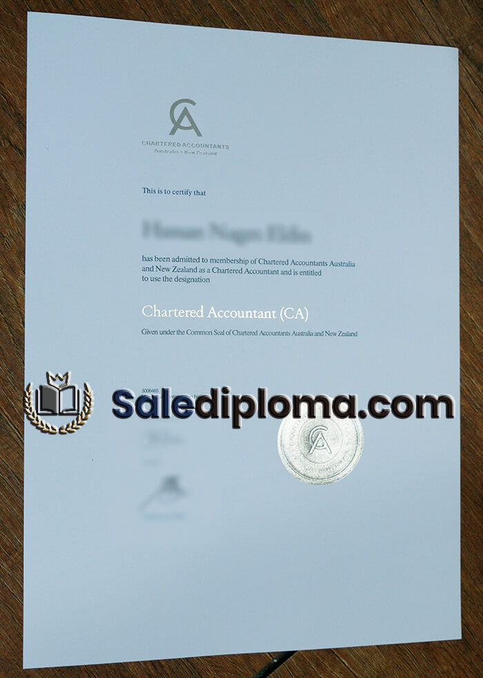 order Chartered Accountant certificate