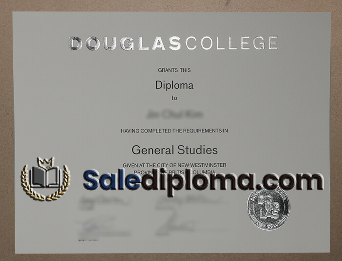 order Douglas College certificate
