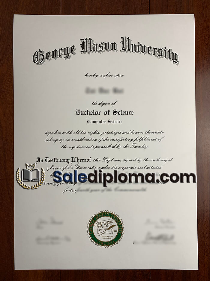 order George Mason University diploma