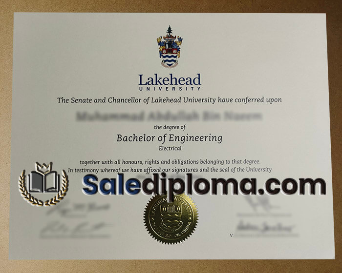 order Lakehead University certificate