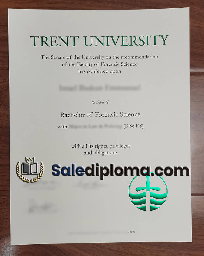 order Trent University certificate