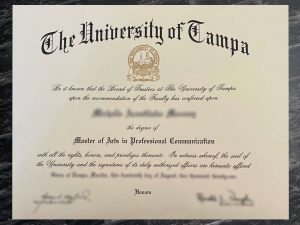 order University of Tampa diploma