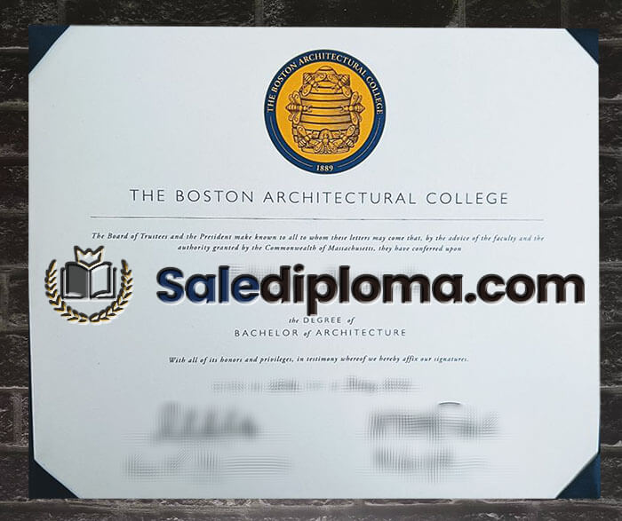 buy Boston Architectural College diploma