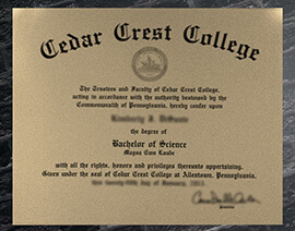 Read more about the article Please Tell Me To Buy Cedar Crest College Certificate Online?