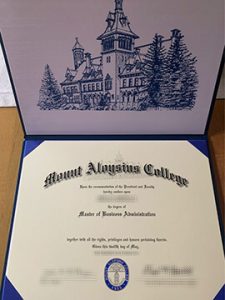 order Mount Aloysius College diploma