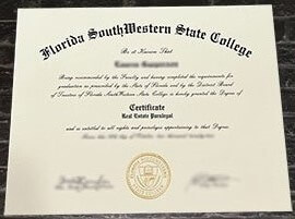 Read more about the article Cab l order Florida Southwestern State College certificate?