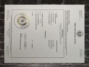 purchase fake State of Texas Apostille certificate