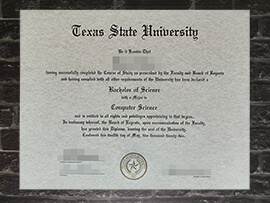 Read more about the article Buy the latest Texas State University fake diploma online.