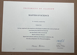 buy fake University of Glasgow diploma