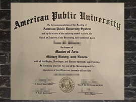 Read more about the article Create a fake American Public University diploma online.