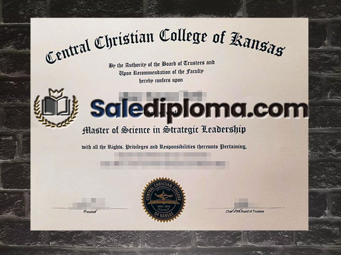 purchase fake Central Christian College of Kansas degree