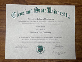 Read more about the article Where to order fake Cleveland State University diploma?