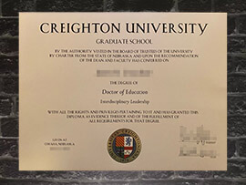 Read more about the article Where to make fake Creighton University diploma online?