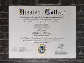 purchase fake Mission College degree