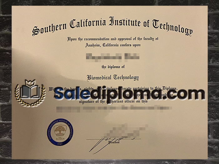 purchase fake Southern California Institute of Technology degree
